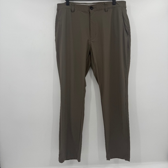 7 Diamonds Pants Men 36x30 Brown Zuma Golf Performance Stretch Slash Pockets - Picture 1 of 13